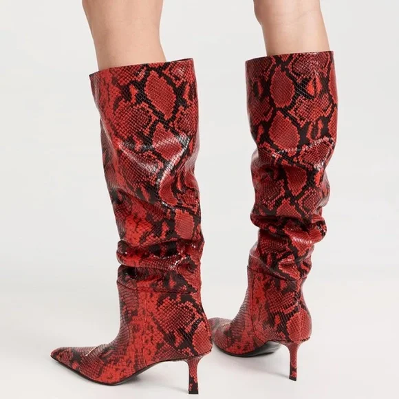 Alexander wang red viola 65 boots NWB 6 - Picture 2 of 5